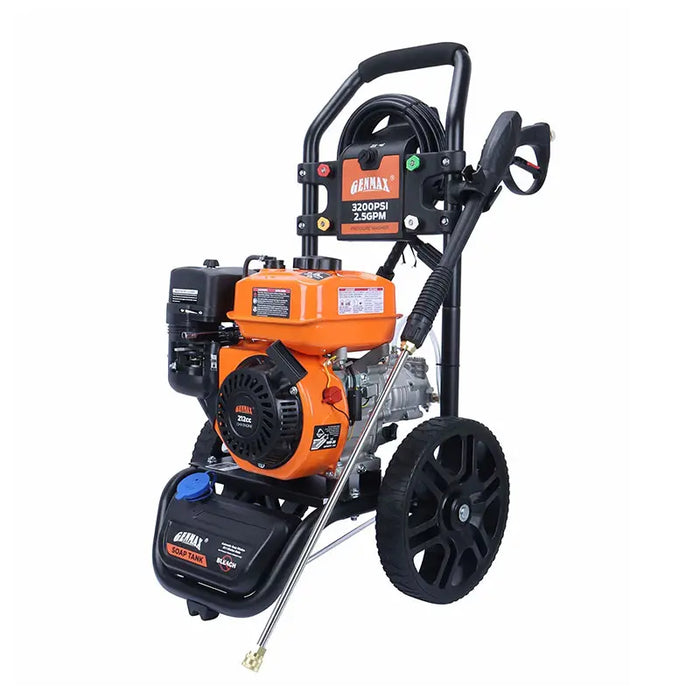 Genmax 3200 PSI 2.5 GPM Gas Powered Pressure Washer With 5 Quick Connect Nozzles - GENMAX (GMGPS3200LT)