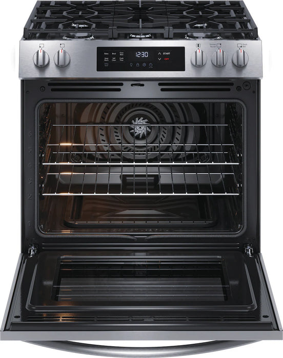 30" Front Control Gas Range Stainless Steel - FRIGIDAIRE (FCFG3083AS)