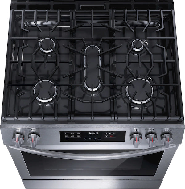 30" Front Control Gas Range Stainless Steel - FRIGIDAIRE (FCFG3083AS)