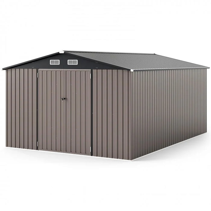 METAL STORAGE SHED FOR GARDEN TOOLS 10' x 14'