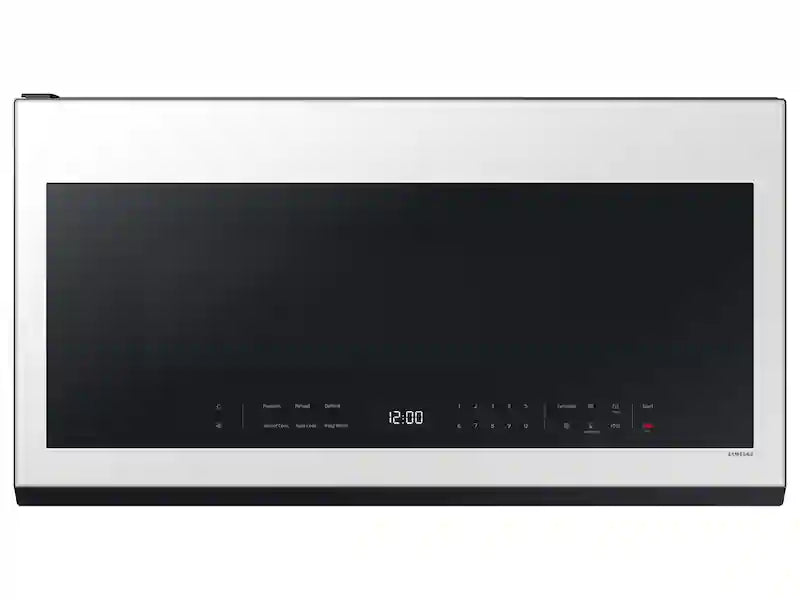 Bespoke 2.1 cu. ft. Over-the-Range Microwave with Wi-Fi in White Glass - SAMSUNG (ME21DB63012AASR)