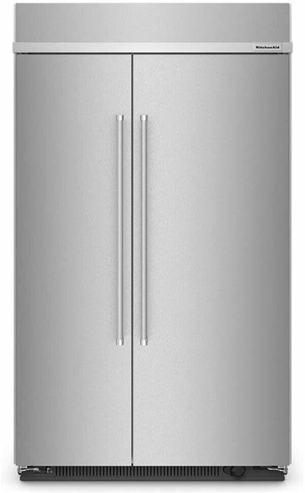 30 Cu. Ft. 48" Built-In Side-by-Side Refrigerator with PrintShield™ Finish KITCHENAID (KBSN708MPS