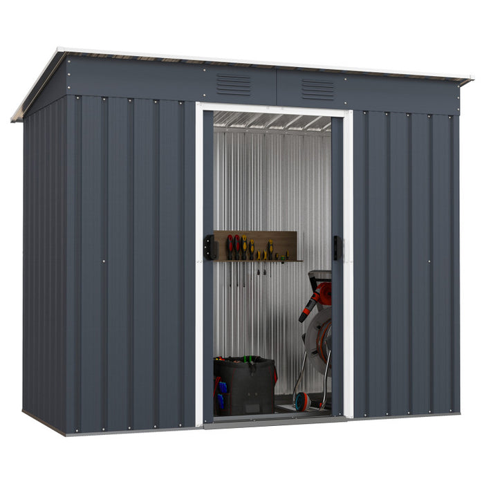 METAL STORAGE SHED FOR GARDEN TOOLS 3' x 6'