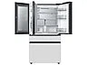 Bespoke 4-Door French Door Refrigerator (23 cu. ft.) with Beverage Center(TM) in White Glass SAMSUNG (RF23BB86012AA)