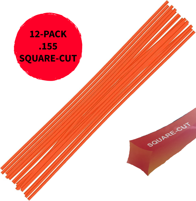 (12-PACK) 22" Square High Wheel Trimmer Line (HWTL-12-X-155)