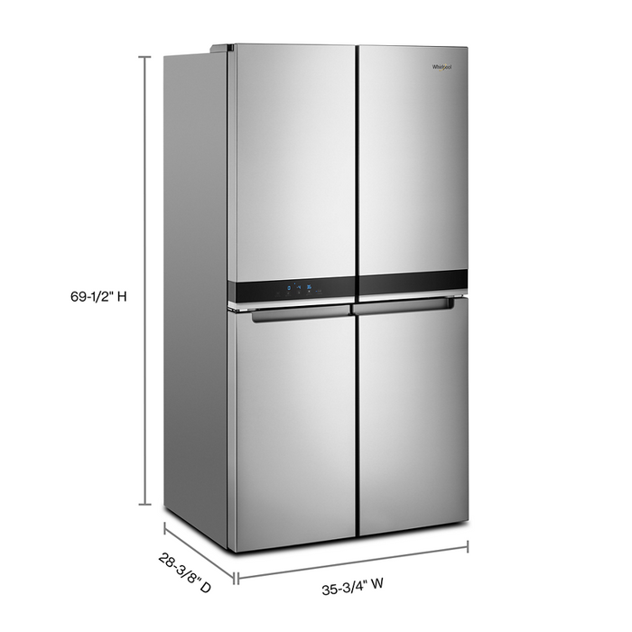 36-inch Wide Counter Depth 4 Door Refrigerator - 19.4 cu. ft. - WHIRLPOOL (WRQA59CNKZ)