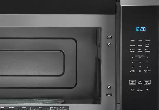 30" W 1.7 cu. ft Over the range Microwave with 1000-Watts Cooking Power FingerPrint Resistant S/S-- WHIRLPOOL (WMMS3130RZ)