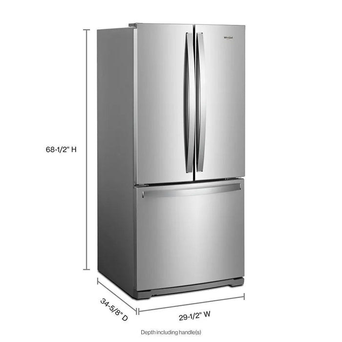 Recondicionada 19.7 C. FT.  FRENCH DOOR REFRIGERATOR - WHIRLPOOL (WRF560SMHZ)