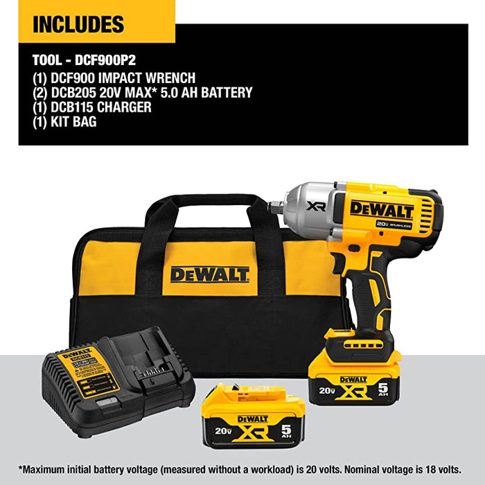 20V IMPACT WRENCH - DEWALT (DCF900P2)