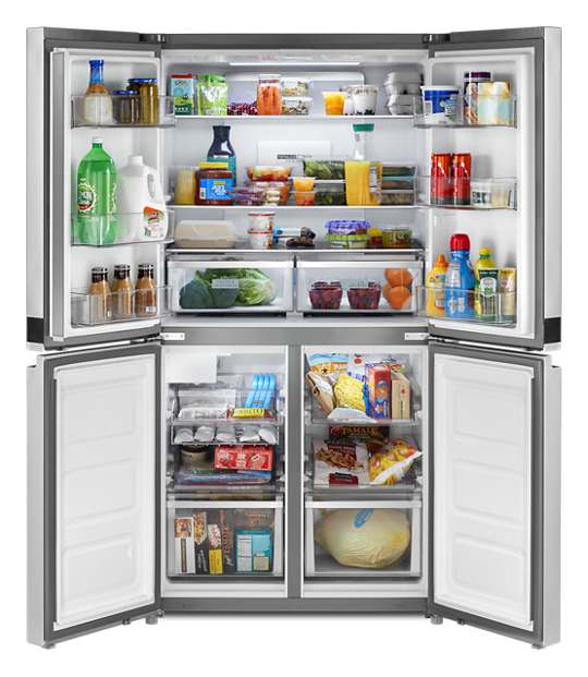 36-inch Wide Counter Depth 4 Door Refrigerator - 19.4 cu. ft. - WHIRLPOOL (WRQA59CNKZ)