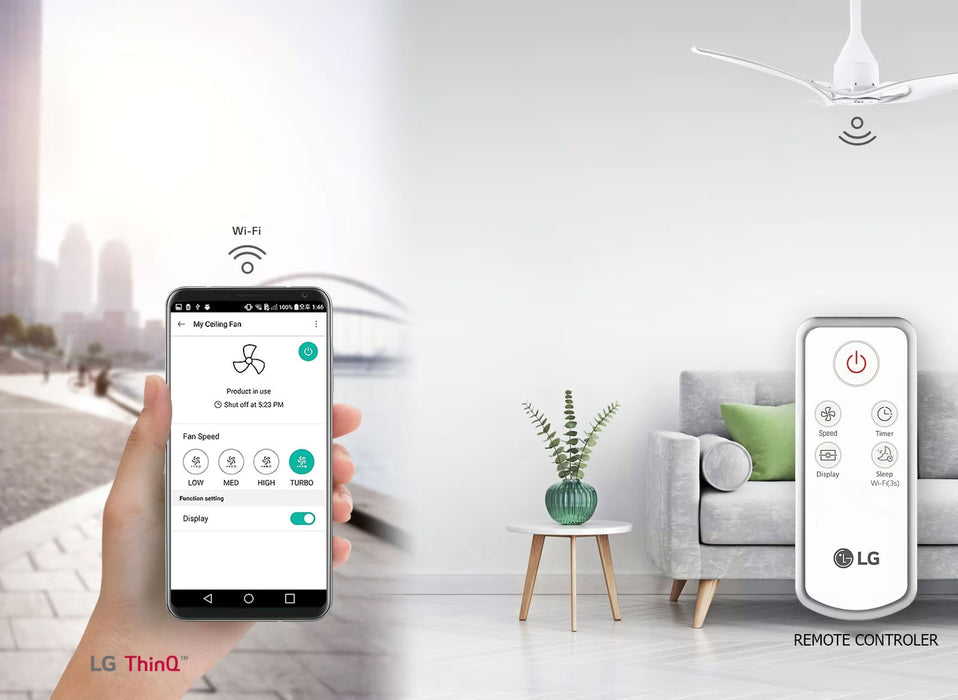CEILING FAN WITH WI-FI - LG (LCF12P)