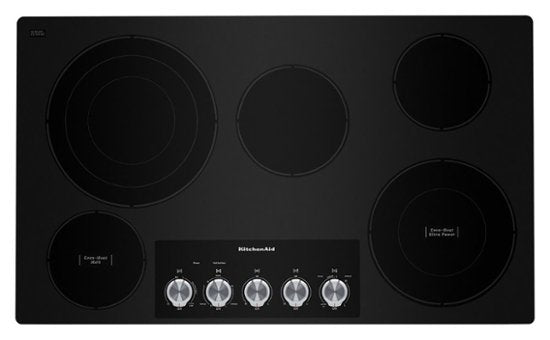 36"Built-In  Radiant Electric 5 Elements Cooktop-Black_kitchenaid (KCES556HBL)