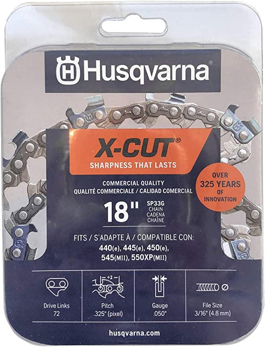 X-CUT SP33G CHAIN SAW CHAIN 18" (581643603)