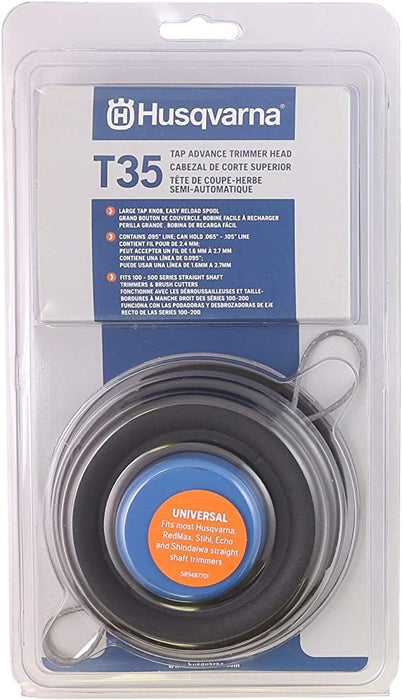 TRIMMER HEAD T35 UNIVERSAL WITH LINE IN CLAM (537388101)