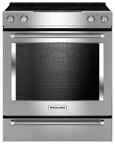 30" ELEMENT ELECTRIC CONVECTION SLIDE-IN RANGE 7.1CF OVEN (KSEB900ESS)