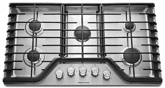 30" Built-In Gas Cooktop 5-Burner KITCHEN AID (KCGS350ESS)