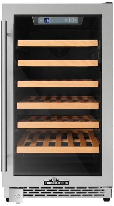 40-BOTTLE PROFESSIONAL SINGLE ZONE WINE COOLER THOR(HWC2405U)