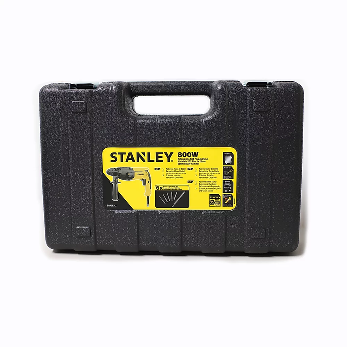 Rotomartillo SDS PLUS 800w - STANLEY (Incluye accesorios)(SHR263KA-B3)