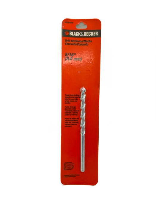 5/16" MASON DRILL BIT - BLACK & DECKER (BD530800C)