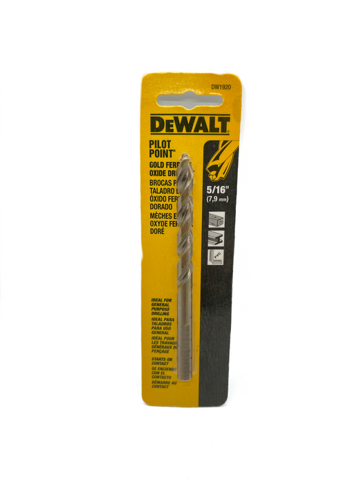 5/16 PILOT PT DRILL BIT - DEWALT (DW1920)