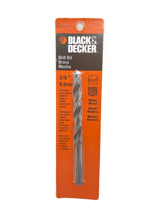 3/8” HIGH SPEED BIT BLACK OXIDE - BLACK & DECKER (BD180038C)