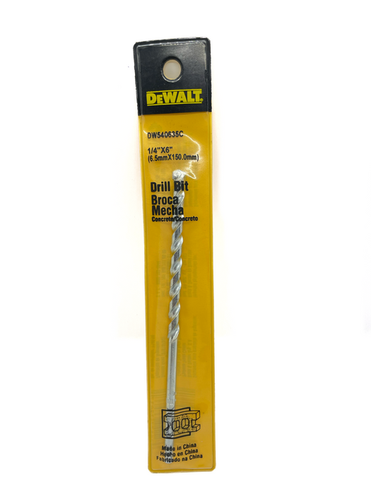 1/4" X 6" MASONARY DRILL - DEWALT (DW540635C)