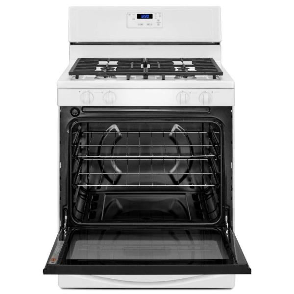 30" 5.1 cu. ft. Gas Range White - Whirlpool (WFG320M0BW)