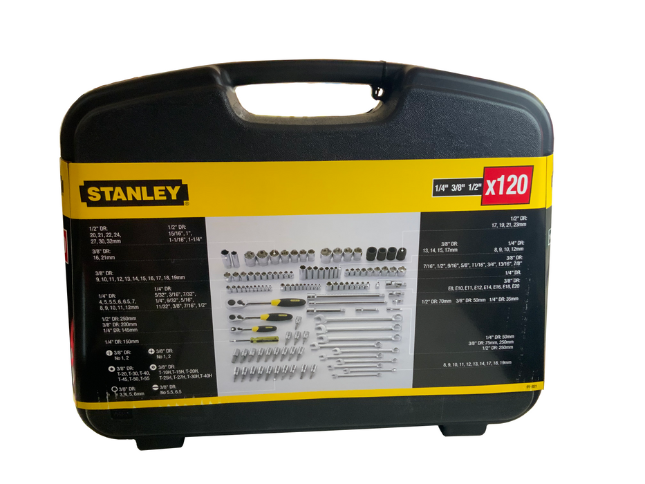 120 PCS MECHANICS TOOL SET SAE/MM - STANLEY (9791931)