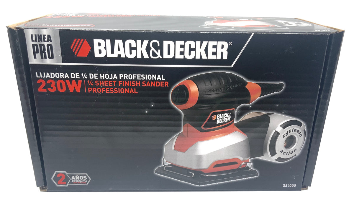 1/4 SHEET FINISH SANDER - BLACK & DECKER (QS1000)