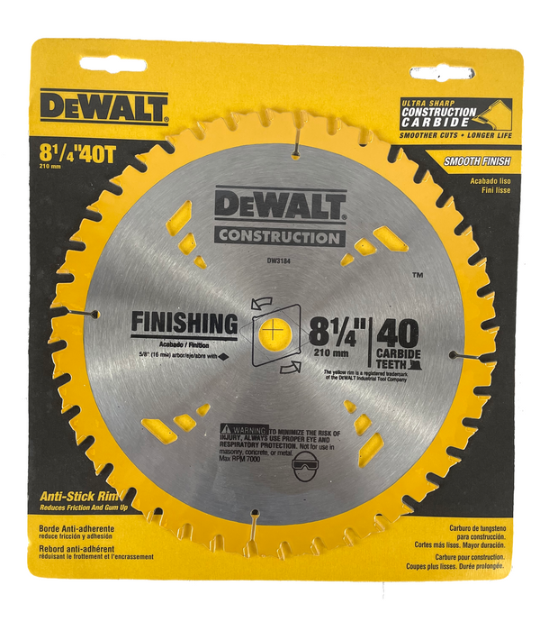 8-1/4" SAW BLADE - DEWALT (DW3184)