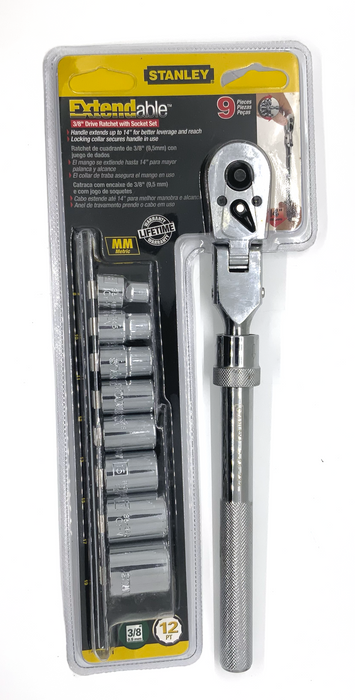 3/8" Drive Ratchet with Socket Set / MM - STANLEY (95IB94841)