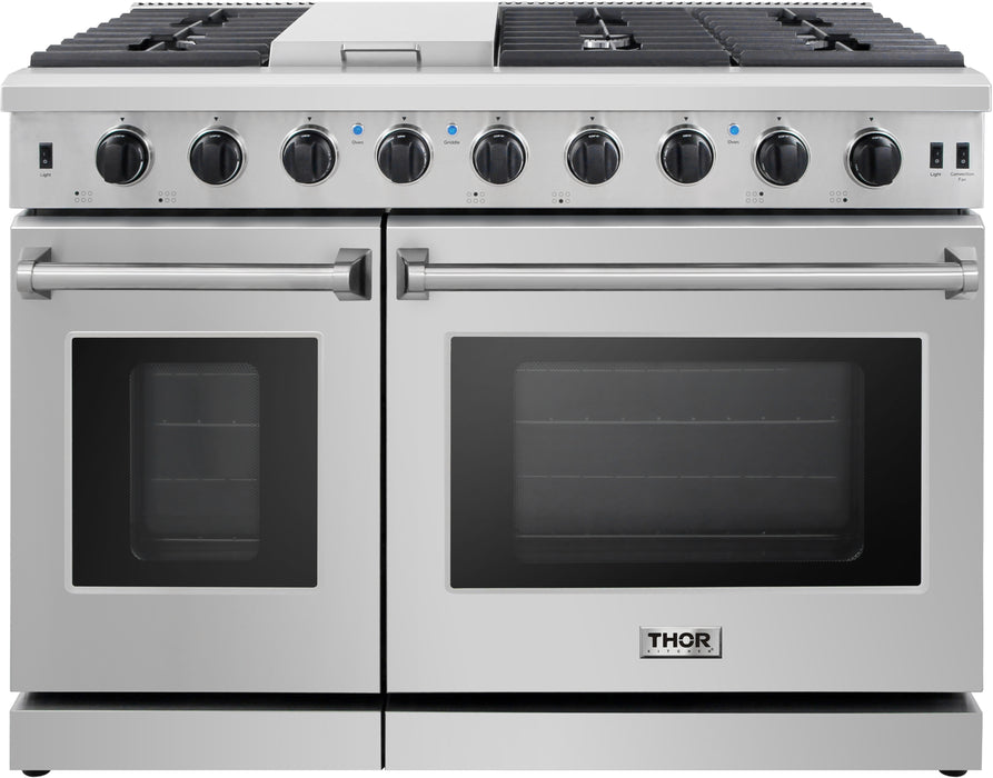 48" FREESTANDING STAINLESS STEEL GAS RANGE THOR (LRG4807U)