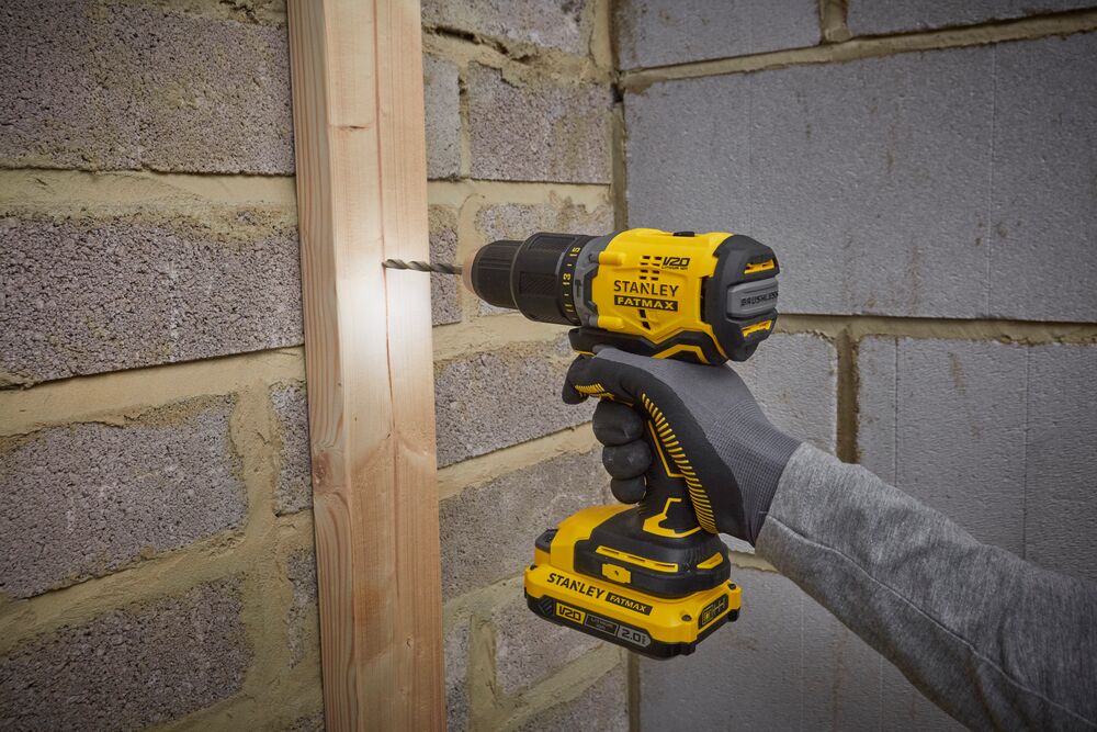 20V BRUSHLESS HAMMER DRILL - STANLEY (SBD715C2K-B3)
