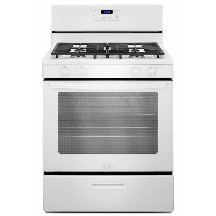 30" 5.1 cu. ft. Gas Range White - Whirlpool (WFG320M0BW)
