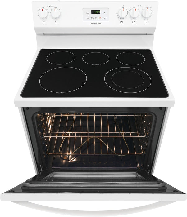 30” Freestanding Electric Range -White Frigidaire (FCRE3052AW)