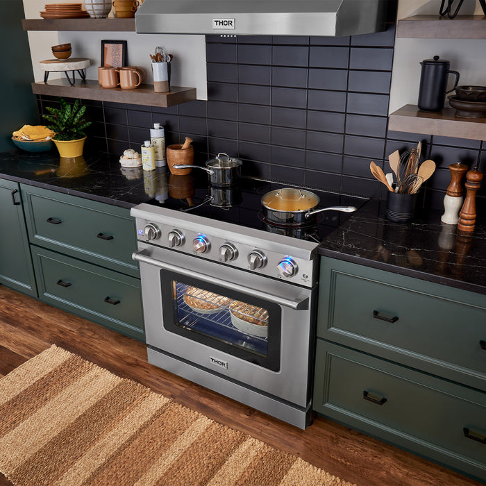 36" Electric Range in Stainless Steel  5 ELEMENTS THOR (HRE3601)