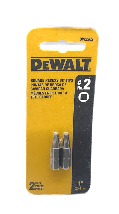 #2 SQUARE RECESS BIT TIP - DeWALT (DW2202z)