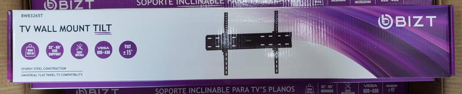 TV Wall Mount Tilt for 32” to 65” - BIZT (BWB3265ST)