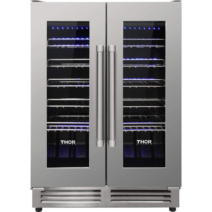 24" 42-BOTTLE DUAL ZONE BUILT-IN WINE COOLER (TWC2402U)