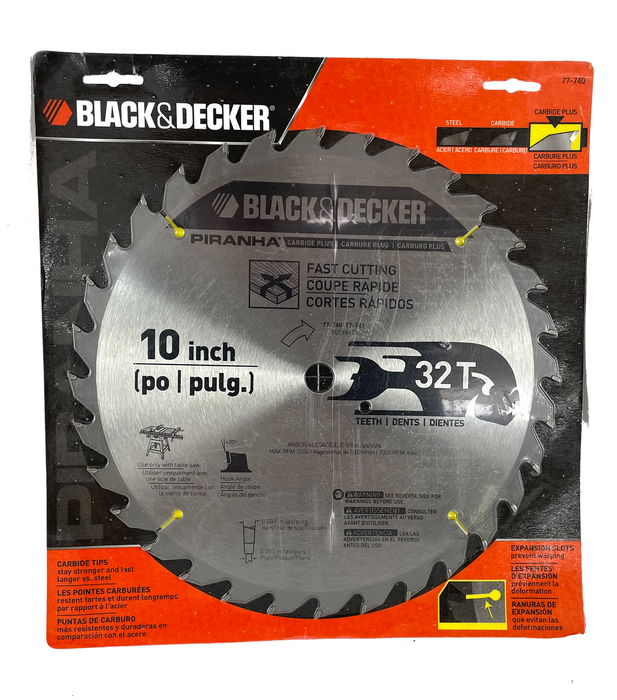 10” Saw Blade - BLACK & DECKER (77-740PS)