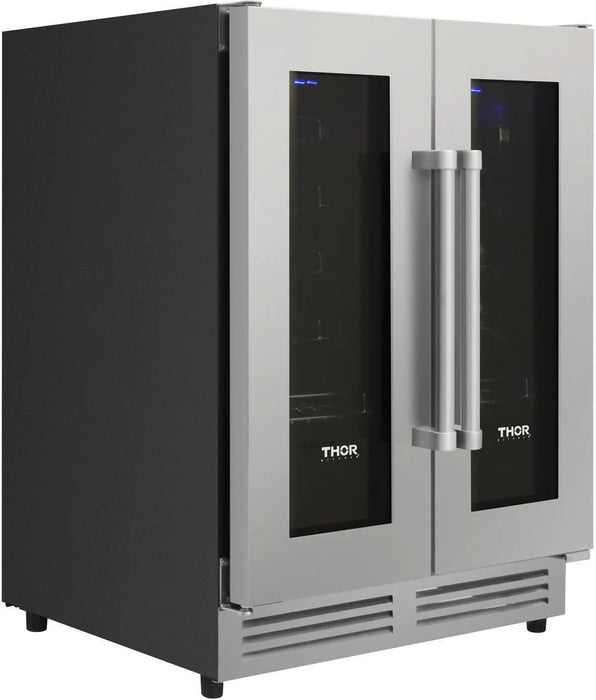 24" 42-BOTTLE DUAL ZONE BUILT-IN WINE COOLER (TWC2402U)