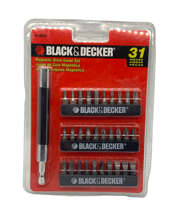 31PCS SCREWDRIVER SET - BLACK & DECKER (71-931E)