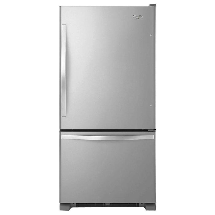 22 cu. ft. Bottom Freezer Refrigerator Stainless Steel - WHIRLPOOL (WRB322DMBM)
