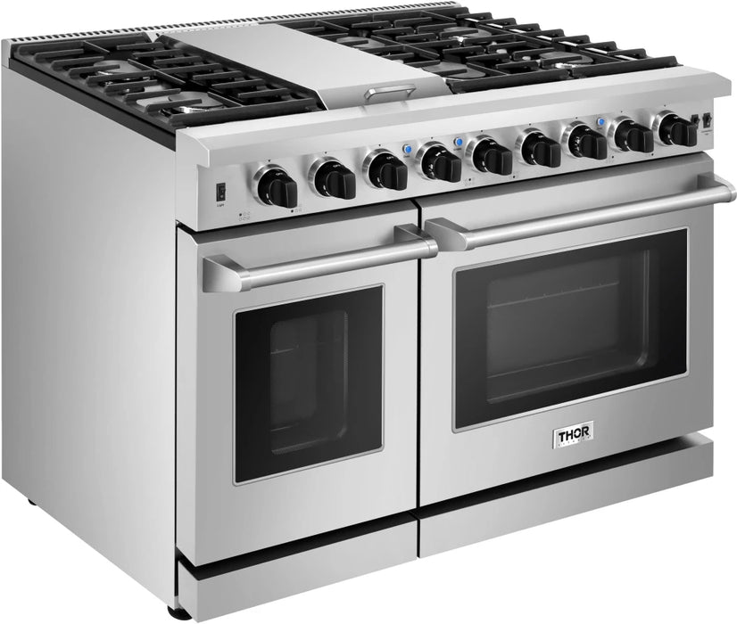 48" FREESTANDING STAINLESS STEEL GAS RANGE THOR (LRG4807U)