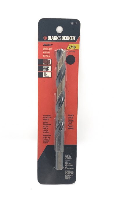 7/16”  Drill Bit - BLACK & DECKER (19117)